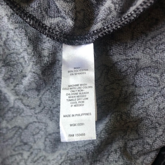 41 Hawthorn Black Gray Leopard Animal Print Sleeveless Top Size M - Picture 7 of 7